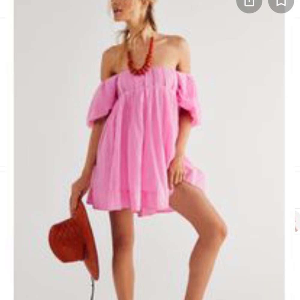 MAJOR ISO// free people marina mini dress in pink